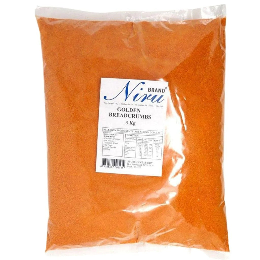 NIRU GOLDEN BREADCRUMBS - 3KG - NIRU