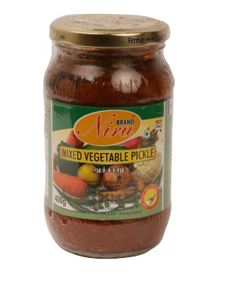 NIRU MIXED VEGETABLE PICKLE - 400G - NIRU