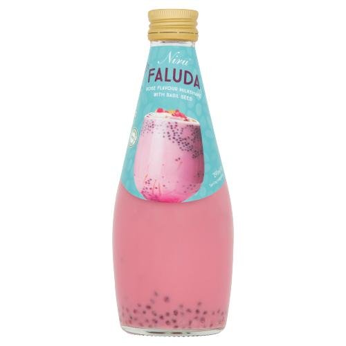 NIRU ROSE FLAVOUR MILKSHAKE WITH BASIL SEED - 290ML - NIRU