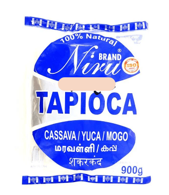 NIRU TAPIOCA (CASSAVA) PIECES - 900G - NIRU