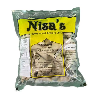 NISA'S CHICKEN SAMOSAS - 18 PIECES - NISA'S