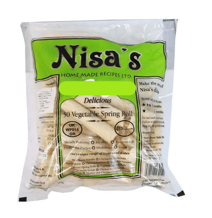 NISA'S VEGETABLE SPRING ROLL (50 PIECES) - 3KG - NISA'S