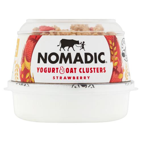 NOMADIC OAT CLUSTERS STRAWBERRY YOGURT - 169G - NOMADIC