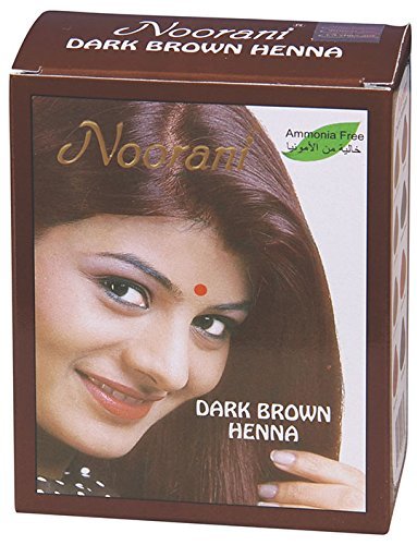 NOORANI DARK BROWN HENNA HAIR COLOUR - 60G - NOORANI