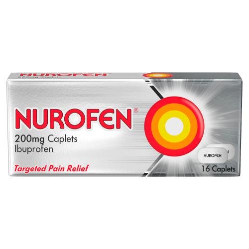 NUROFEN GSL CAPLETS 200MG - 16S - NUROFEN