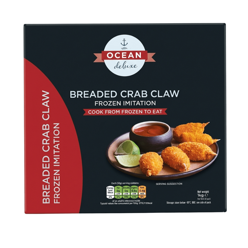 Ocean Deluxe Breaded Crab Claws - 1kg - OCEAN DELUXE