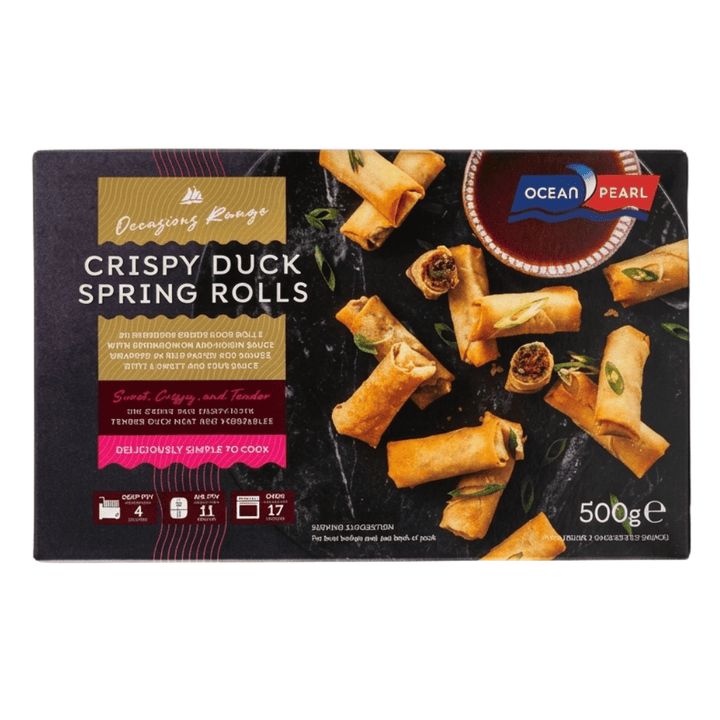 Ocean Pearl Crispy Duck Spring Rolls - 500g - OCEAN PEARL