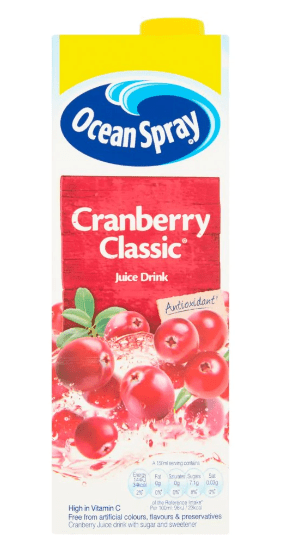 OCEAN SPRAY CRANBERRY CLASSIC - 1L - OCEAN SPRAY