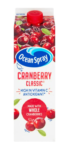 OCEAN SPRAY CRANBERRY JUICE - 1L - OCEAN SPRAY