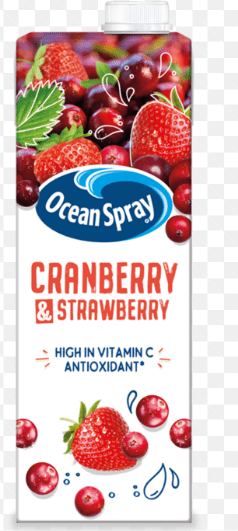 OCEAN SPRAY CRANBERRY & STRAWBERRY - 1LTR - OCEAN SPRAY