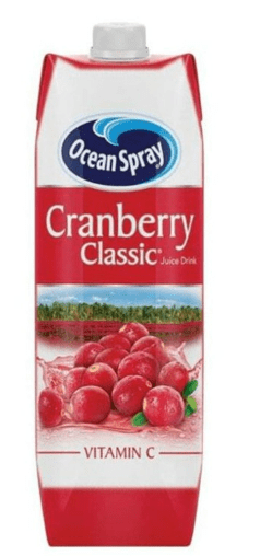 OCEAN SPRAY CRANBERY CLASSIC JUICE DRINK - 1L - OCEAN SPRAY