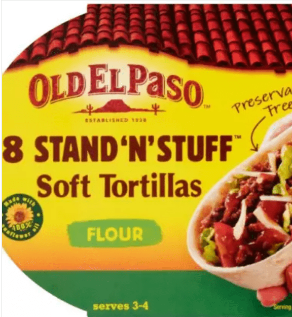 OLD EL PASO SOFT FLOUR TORTILLAS - 326G - OLD EL PASO