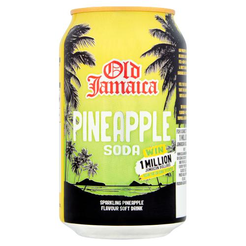 OLD JAMAICA PINEAPPLE SODA - 330ML - OLD JAMAICA