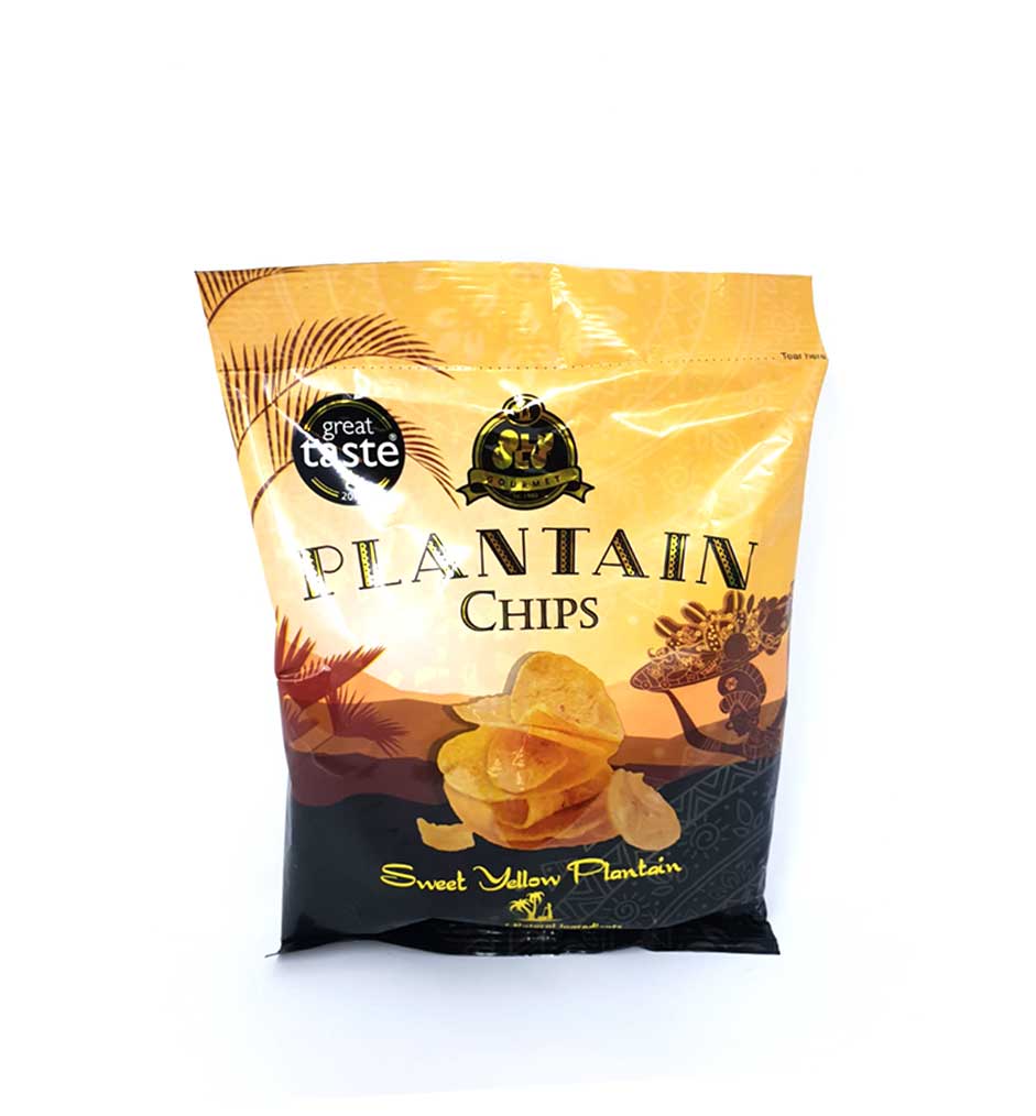 OLU OLU SWEET YELLOW PLANTAIN CHIPS - 60G - OLU OLU