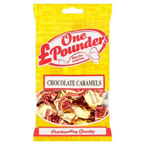 ONE POUNDERS CHOCOLATE CARAMELS - 120G - O/POUND