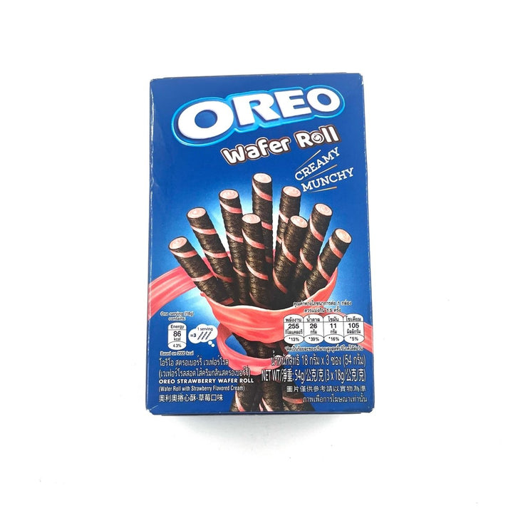 OREO WAFER ROLL STRAWBERRY CREMY MUNCHY - 54G - OREO