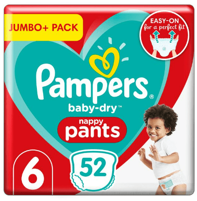 PAMPERS BABYDRY NAPPY PANTS S6 CARRY - 19PK - PAMPERS