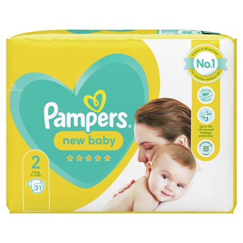 PAMPERS NAPPIES CARRY PACK SIZE 2 - 31S - PAMPERS