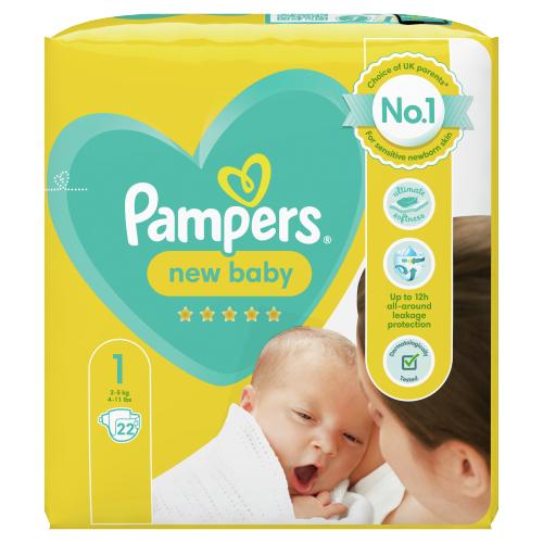 PAMPERS NEWBORN CARRY PACK - 22PK - PAMPERS