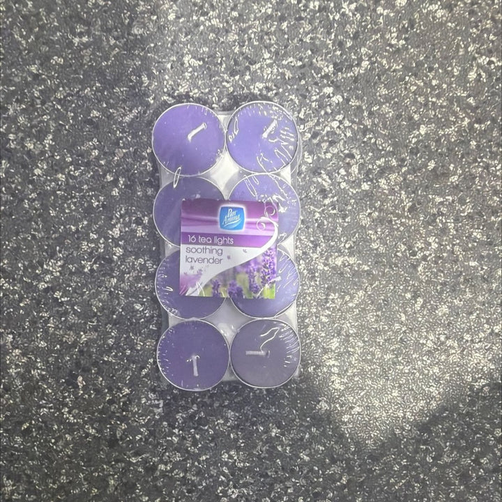 Pan Aroma Soothing Lavender Tea Light Candles - 16pcs - PAN AROMA