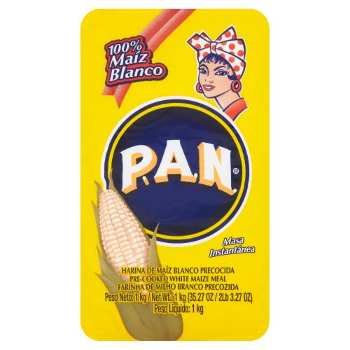 P.A.N CORNMEAL WHITE - 1KG - P.A.N