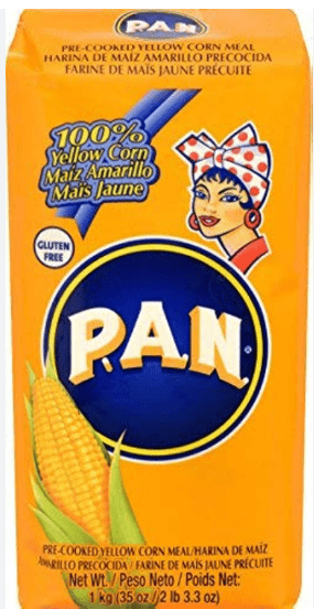 P.A.N PRECOOKED YELLOW CORN MEAL - 1KG - P.A.N