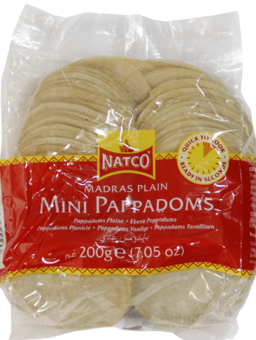 PAPPADOMS PLAIN MADRAS COIN - 200G - NATCO