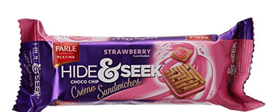 PARLE HIDE - N - SEEK FAB STRAWBERRY - 112G - PARLE