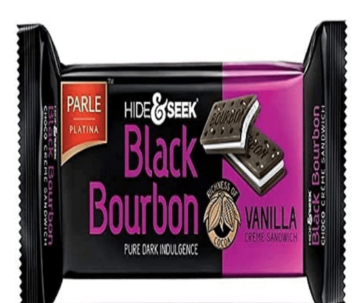 PARLE HIDE & SEEK BLACK BOURBON (VANILLA) - 100G - PARLE