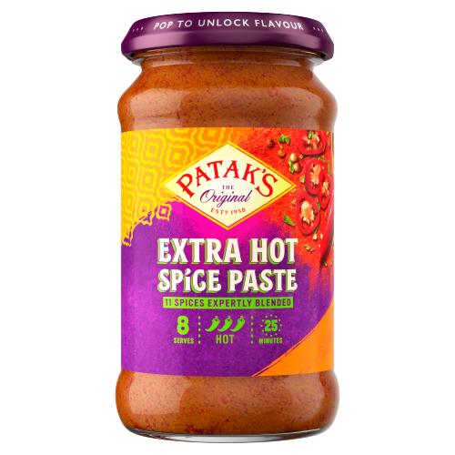 PATAK'S HOT CURRY SPICE PASTE - 283G - PATAK'S