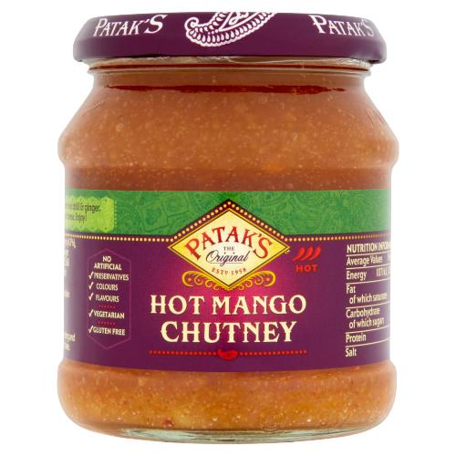 PATAK'S HOT MANGO CHUTNEY - 340G - PATAK'S