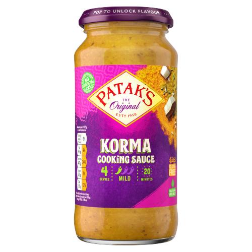 PATAK'S KORMA CURRY SAUCE - 450G - PATAK'S