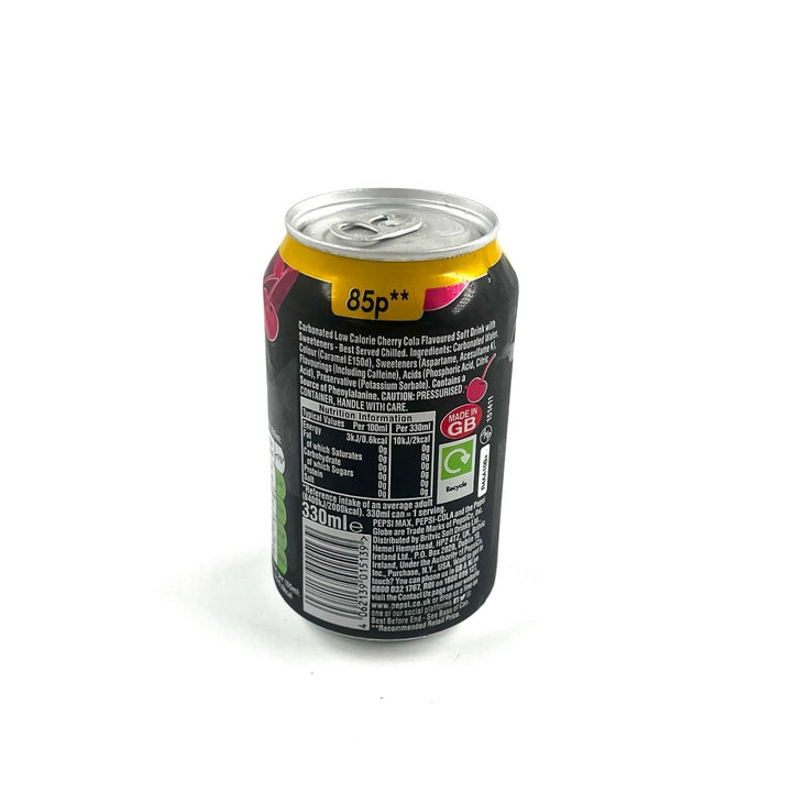 PEPSI MAX CHERRY NO SUGAR - 330ML - PEPSI