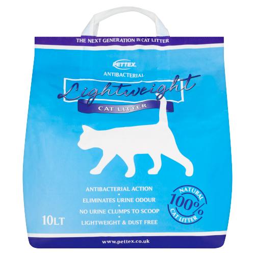 PETTEX ANTI BACTERIAL LIGHTWEIGHT CAT LITTER - 10L - PETTEX