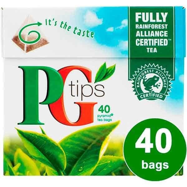 PG TIPS 40 TEA BAGS - 116G - PG TIPS