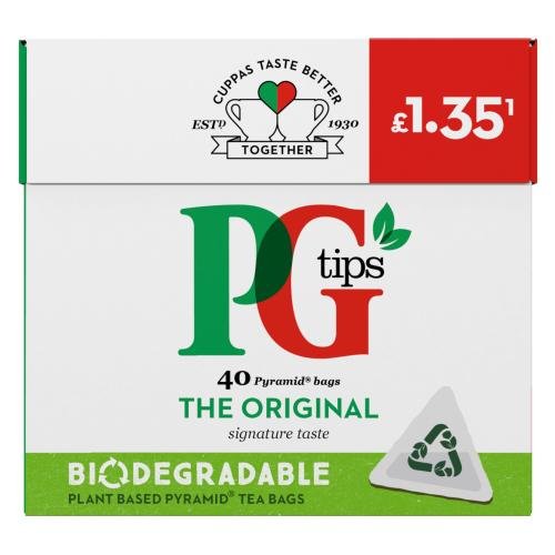 PG TIPS TEABAGS (116G) - 40S - PG TIPS