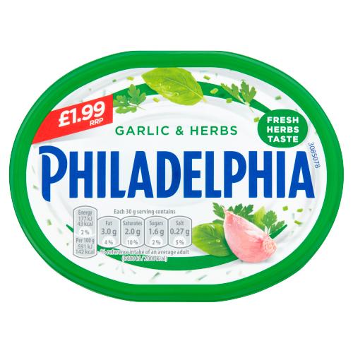 PHILADELPHIA GARLIC & HERB - 170G - PHILADEL