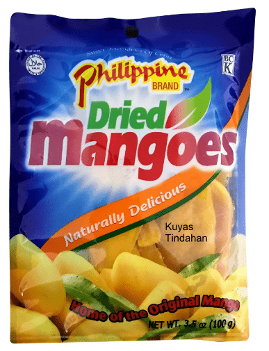 PHILIPPINE DRIED MANGOES - 100G - PHILIPPINE