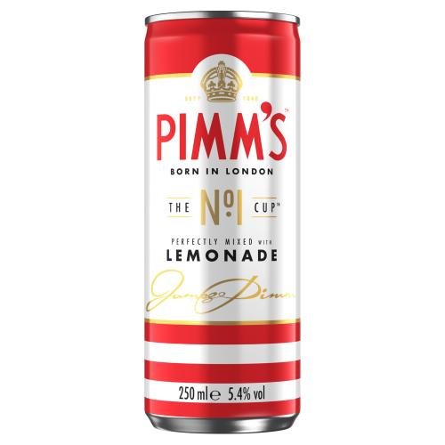 PIMMS & LEMONADE RTD PREMIX CAN - 250ML - PIMMS