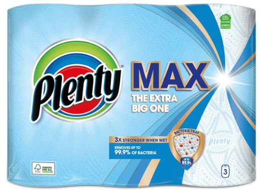 PLENTY KITCHEN TOWEL MAX THE EXTRA BIG ONE - 3ROLL - PLENTY