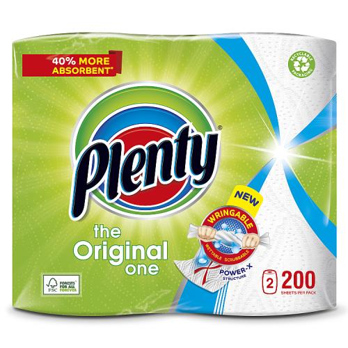 PLENTY THE ORIGINAL ONE KITCHEN TOWEL - 2ROLL - PLENTY