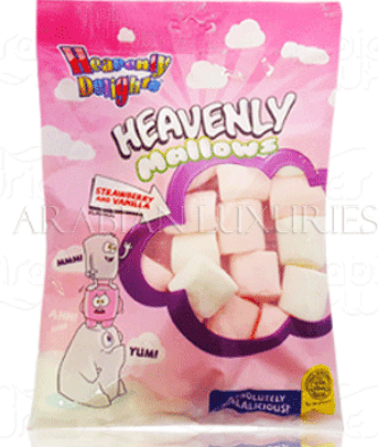 POOVI MARSHMALLOW HEART STRAWBERRY & VANILLA - 140G - Branded