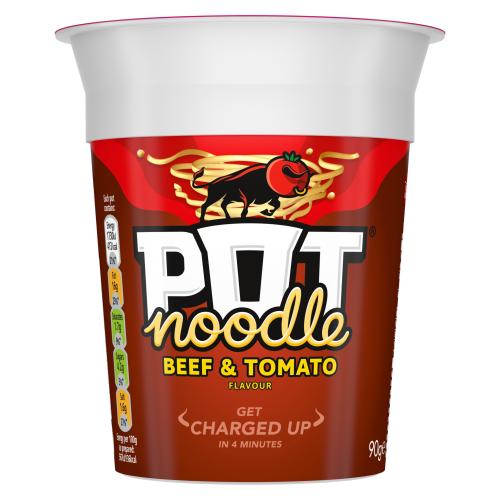 POT NOODLE BEEF & TOMATO - 90G - POT NOODLE