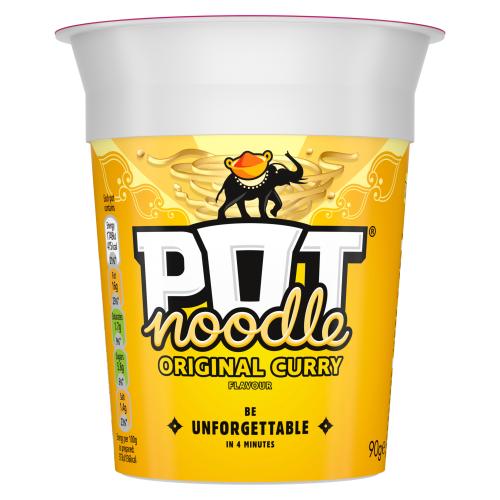 POT NOODLE ORIGINAL CURRY - 90G - POT NOODLE