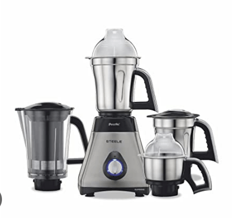 PREETHI STEEL SUPREME MIXER GRINDER - 750WATT - PREETHI