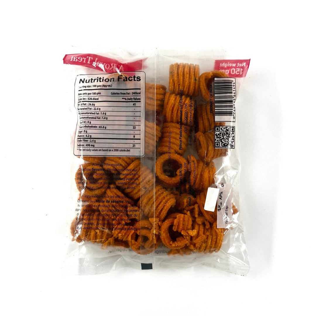 PRINCE FOODS JEERA MURUKKU - 150G - PRINCE FOODS