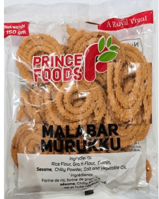 PRINCE FOODS MALABAR MURUKKU - 150G - PRINCE FOODS