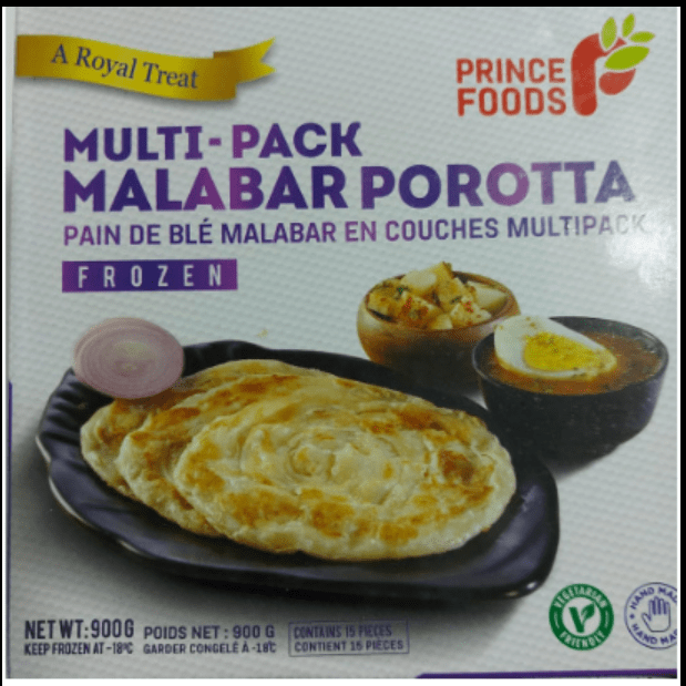 PRINCE FOODS MULTI - PACK MALABAR POROTTA - 900G - PRINCE FOODS