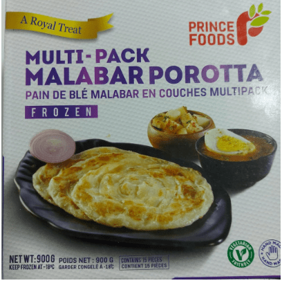 PRINCE FOODS MULTI PACK MALABAR POROTTA - 900G - PRINCE FOODS