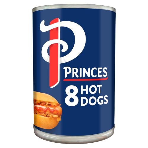 PRINCES HOT DOGS 8'S - 400G - PRINCES